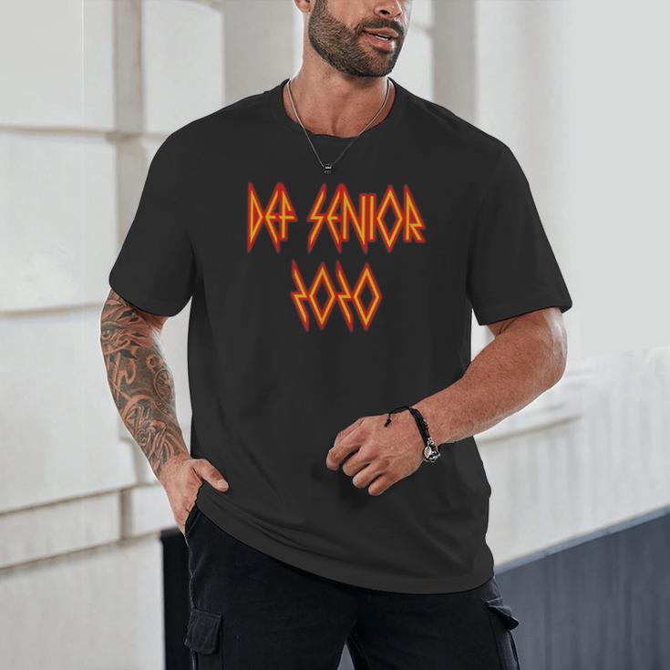 Class Of 2020 Senior 80s And 90s Rock Style Graduation Unisex T-Shirt