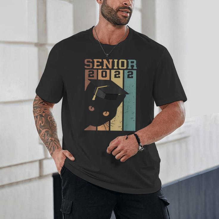 Class Of 2022 Graduation Cat Seniors Grad Unisex T-Shirt