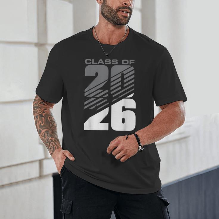 Class Of 2026 High School Senior Graduation Grey Sport Style Unisex T-Shirt
