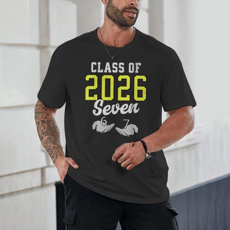 Class Of 2026 Six Seven Senior Yellow Graduation 6 7 Unisex T-Shirt