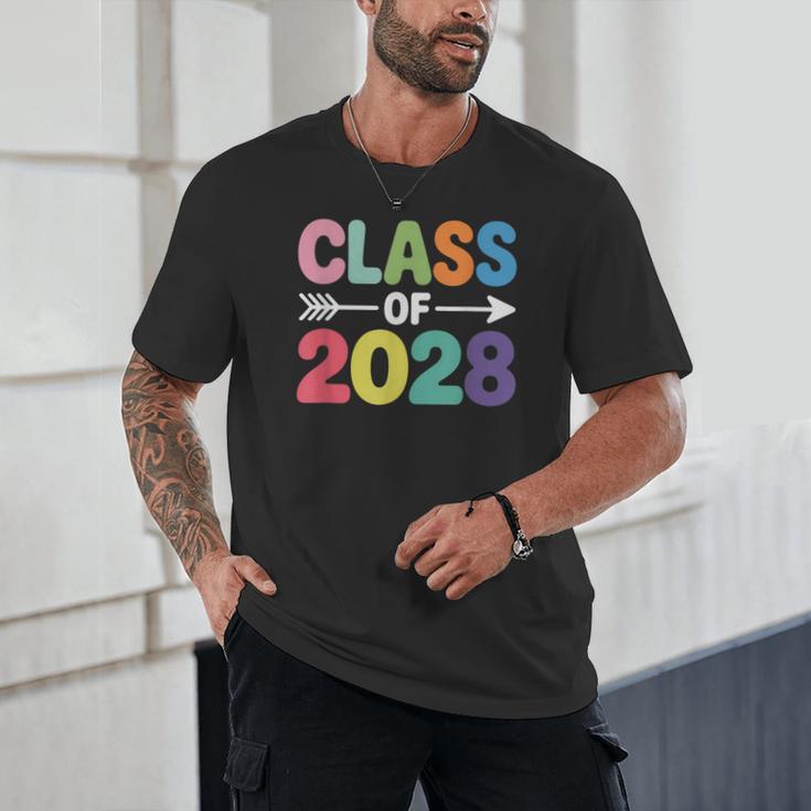Class Of 2028 Colorful Graduation Unisex T-Shirt