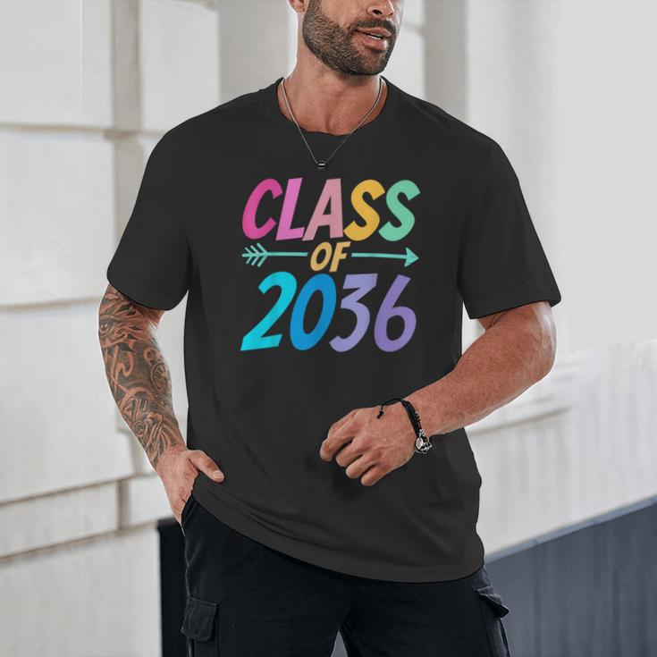 Class Of 2036 First Day Kindergarten Grow With Me Graduation Unisex T-Shirt