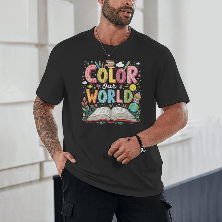 Color Our World Book Reading Program 2026 Summer Unisex T-Shirt