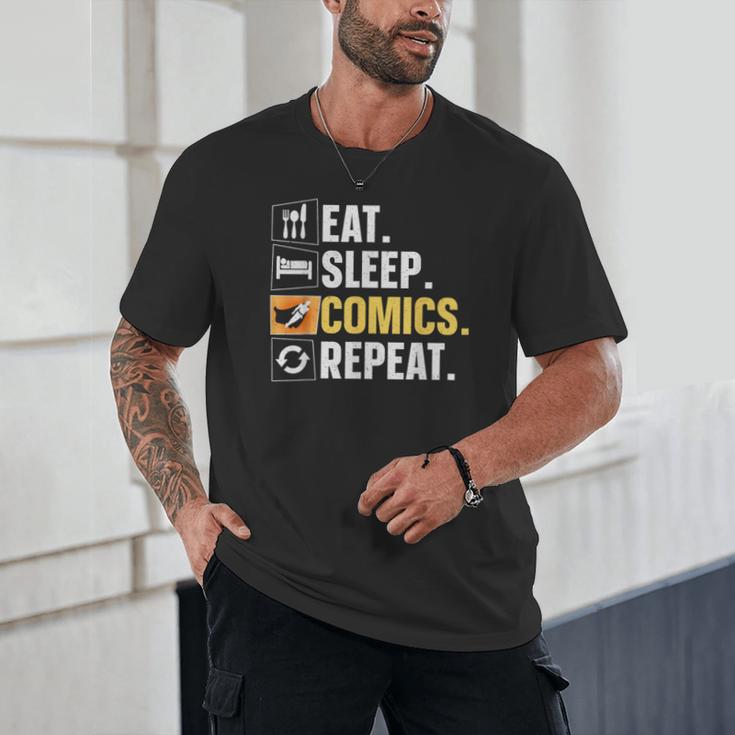 Comic Book Comic Stuff & Accessories -Adult Small Modern Letter Print Crew Collar Short Sleeve T-Shirt Unisex T-Shirt