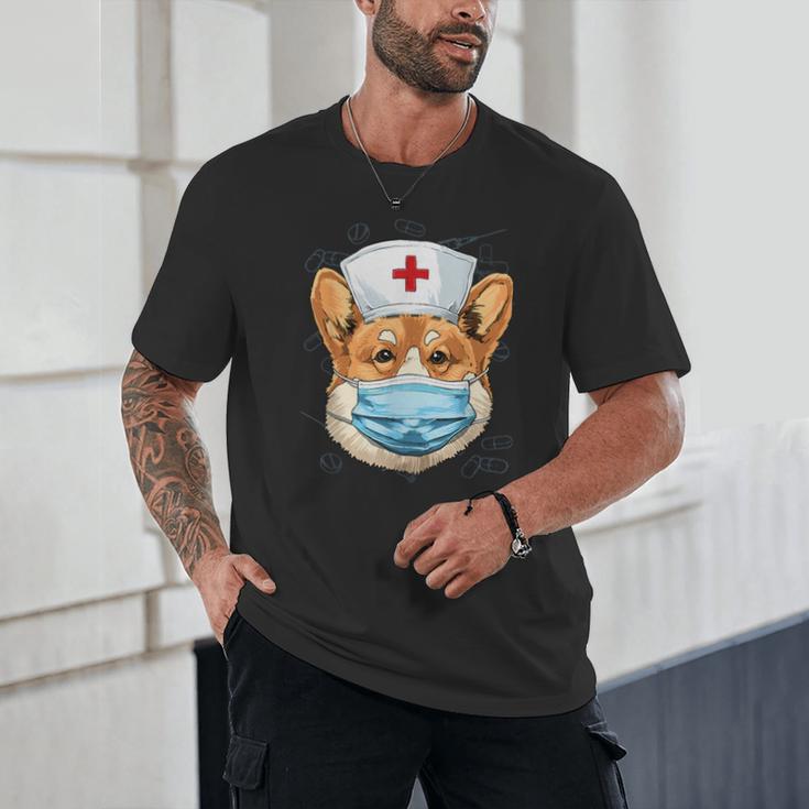 Corgi Dog Nurse RN Nursing School Graduation Unisex T-Shirt