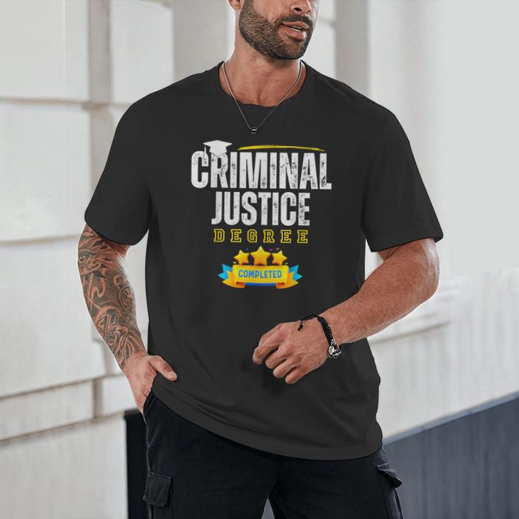 Criminal Justice Degree Graduation Senior Celebration Grad Unisex T-Shirt