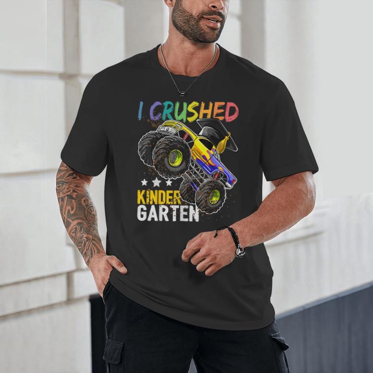 I Crushed Kindergarten Monster Truck Graduation Boys Small Unisex T-Shirt