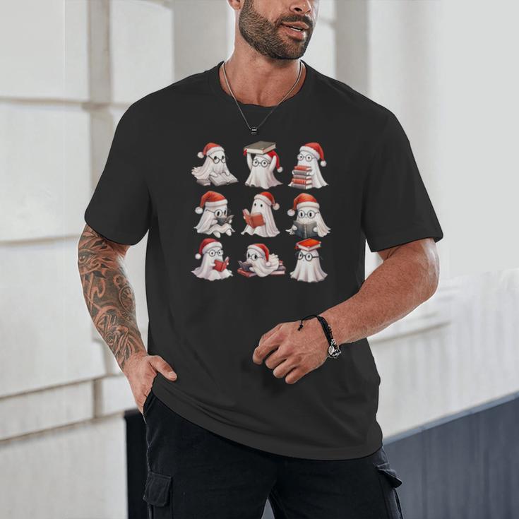 Cute Read More Booooooks Ghost Read More Books Christmas Unisex T-Shirt