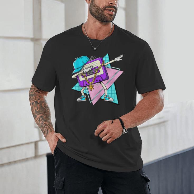 Dabbing Cassette Tape 70s 80s 80s Outfit Nostalgia Unisex T-Shirt