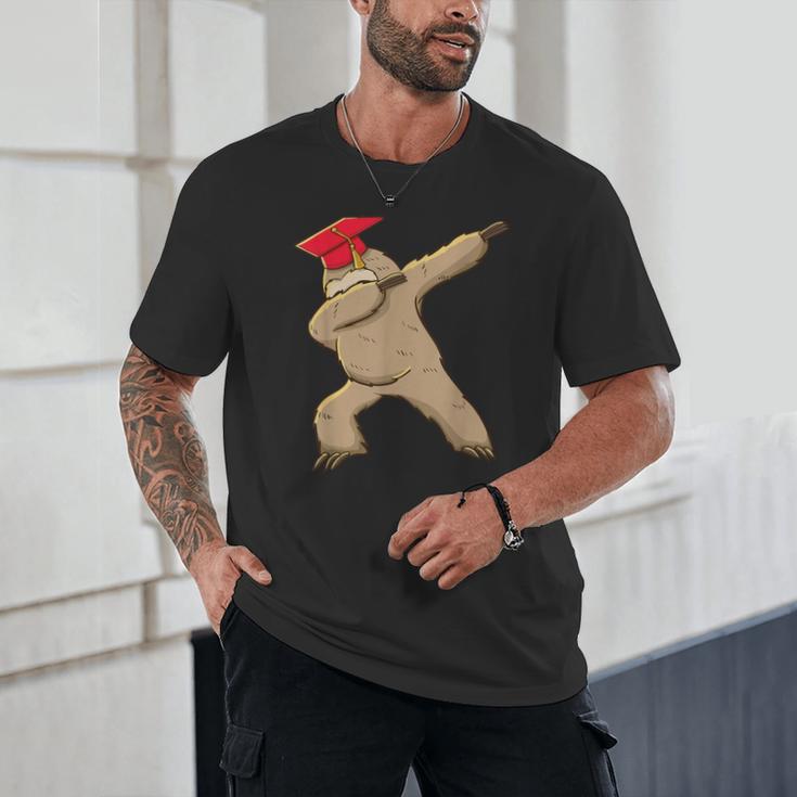 Dabbing Sloth School GraduationShirt For Kids Unisex T-Shirt
