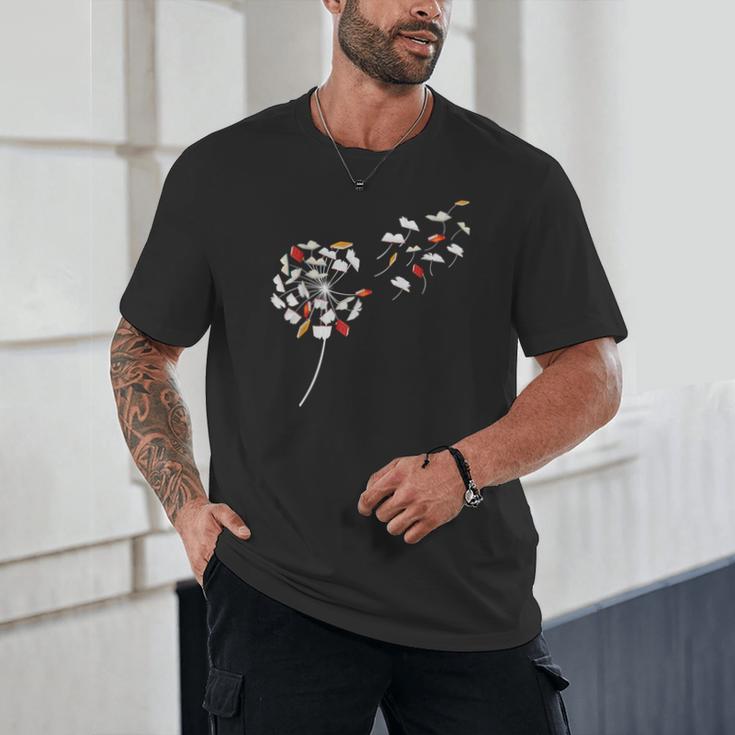 Dandelion Books Book Lover Reading Bookworm Reader Unisex T-Shirt
