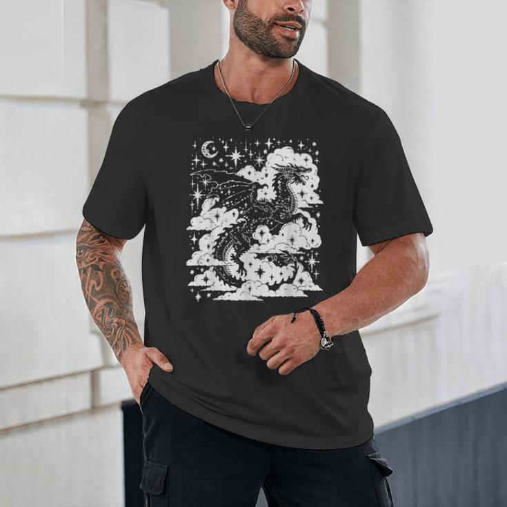 Dark Academia Fantasy Dragon Book Lover Bookish Goblincore Unisex T-Shirt Dark Academia Fantasy Dragon Book Lover Bookish Goblincore Unisex T-Shirt