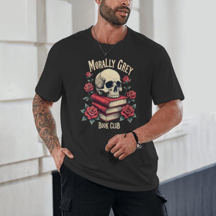 Dark Romance Romantasy Smutty Book Lover Morally Grey Merch Unisex T-Shirt