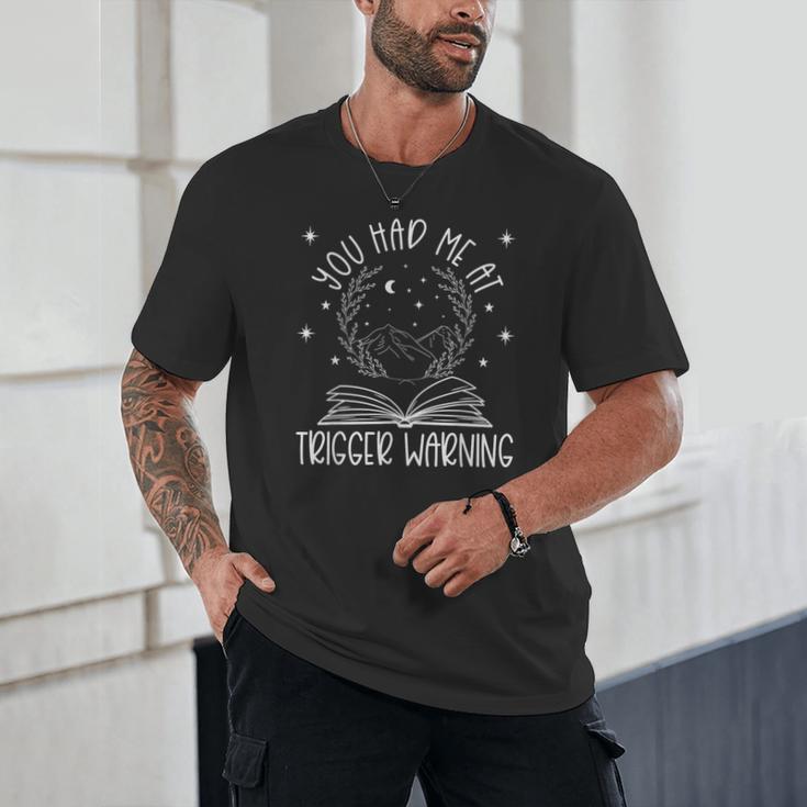 Dark Romance Trigger Warning Spicy Book Merch Women Smut Unisex T-Shirt