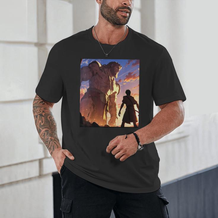 David And Goliath Bible Book Of Samuel Famous Bible Story Unisex T-Shirt David And Goliath Bible Book Of Samuel Famous Bible Story Unisex T-Shirt