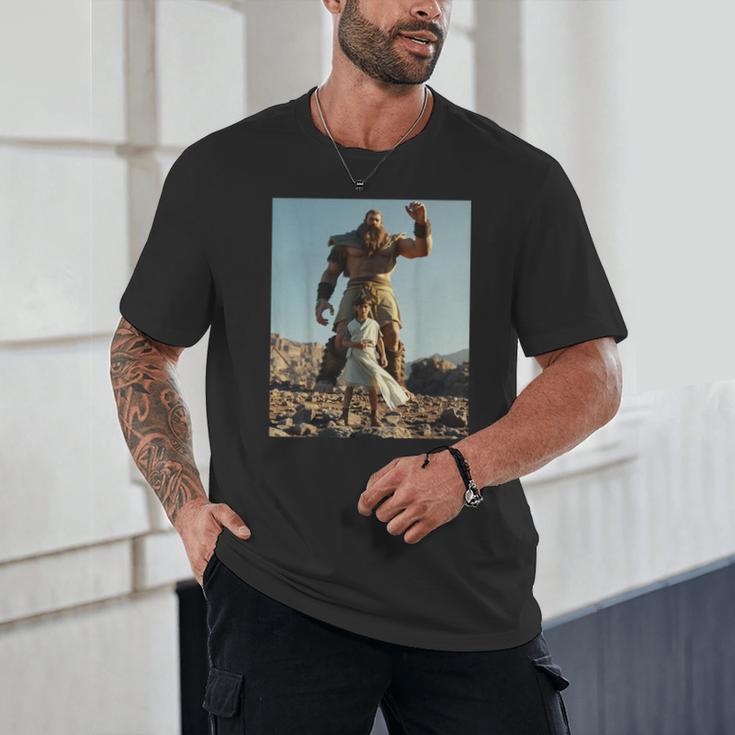 David And Goliath Bible Book Of Samuel King David Unisex T-Shirt David And Goliath Bible Book Of Samuel King David Unisex T-Shirt