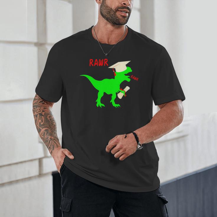 Dinosaur Rawr Diploma Grad Graduate Graduation Unisex T-Shirt
