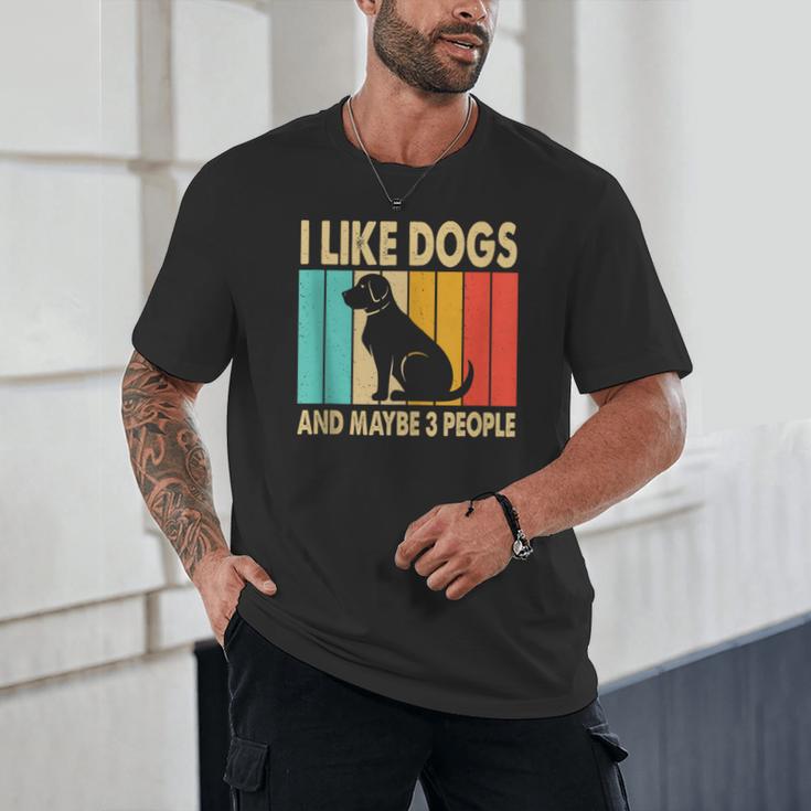 I Like Dogs And Maybe 3 People Introvert Unisex T-Shirt I Like Dogs And Maybe 3 People Introvert Unisex T-Shirt