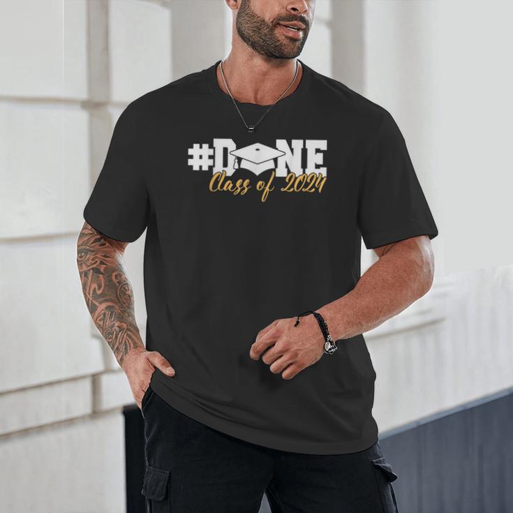 DONE Class Of 2024 Graduation For Her Him Grad Senior 2024 Unisex T-Shirt