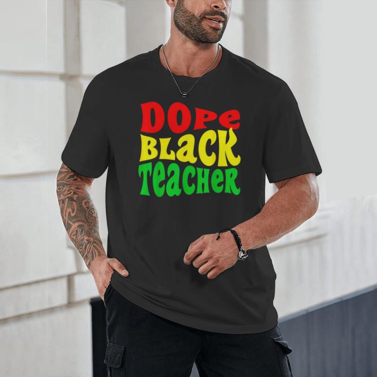 Dope Teacher African American Graduation History Month Unisex T-Shirt