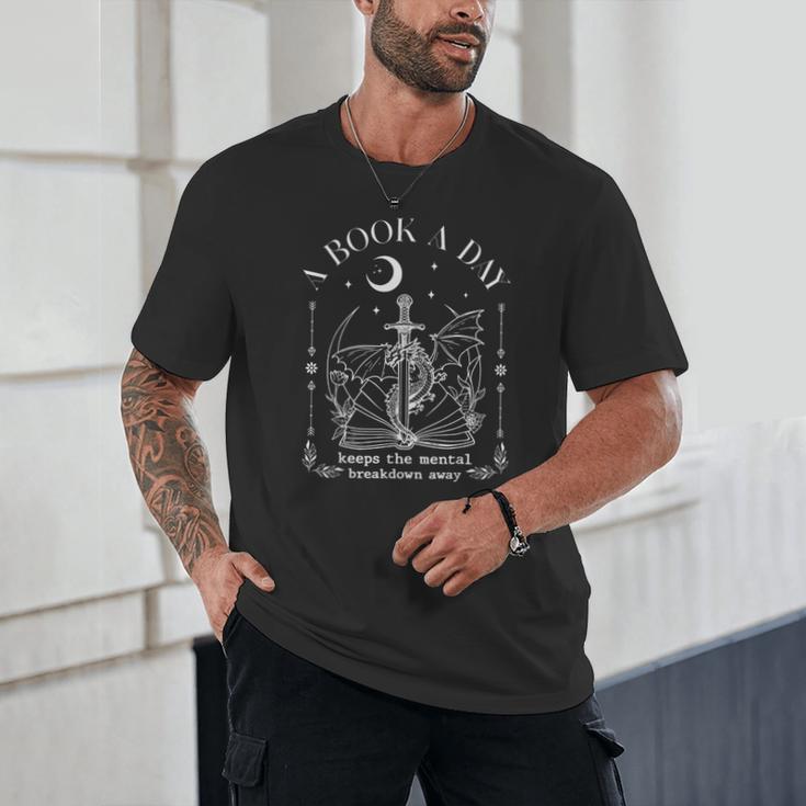 Dragon A Book A Day Keeps The Mental Breakdown Away Unisex T-Shirt