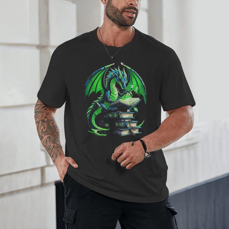 Dragon Reading Books Bookworm Unisex T-Shirt Dragon Reading Books Bookworm Unisex T-Shirt