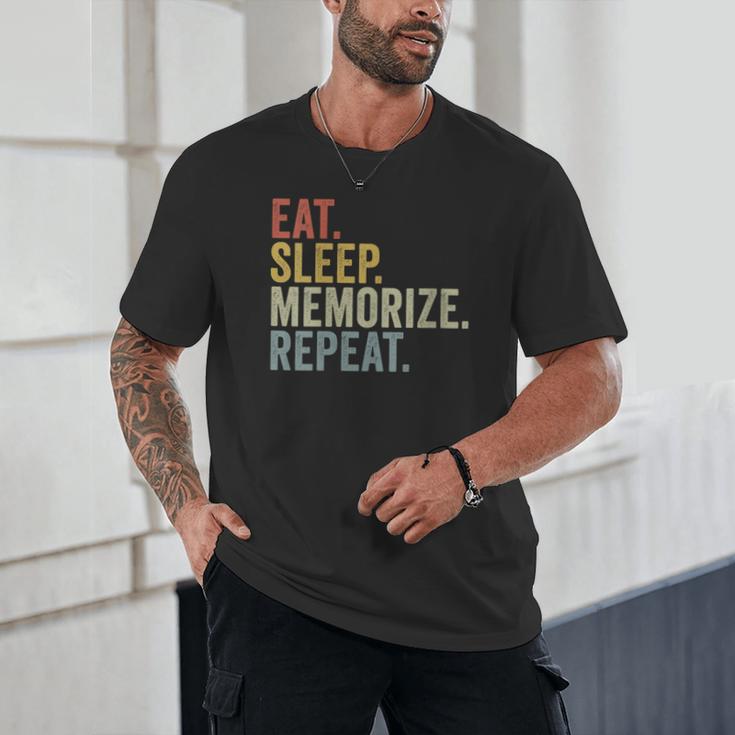 Eat Sleep Memorize Repeat Memory Unisex T-Shirt