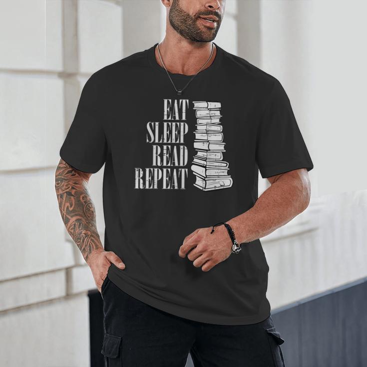 Eat Sleep Read Repeat Reading Book Librarian Men Women Kids Unisex T-Shirt Eat Sleep Read Repeat Reading Book Librarian Men Women Kids Unisex T-Shirt