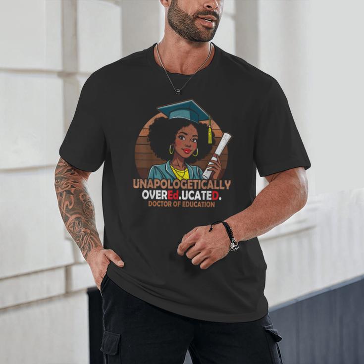 EdD Black Girls Doctor Of Education Graduation Black Women Unisex T-Shirt