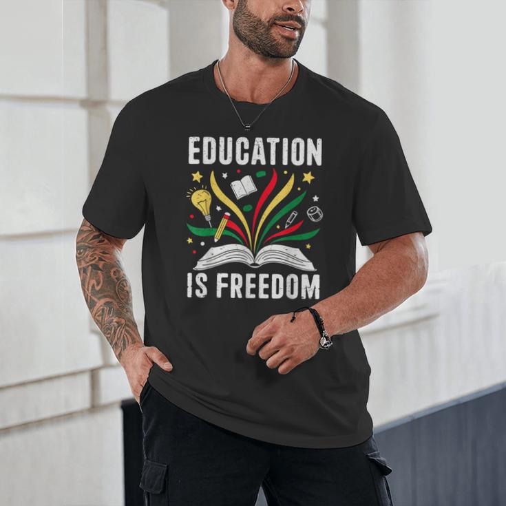 Education Is Freedom Books History Teacher Kids Unisex T-Shirt Education Is Freedom Books History Teacher Kids Unisex T-Shirt