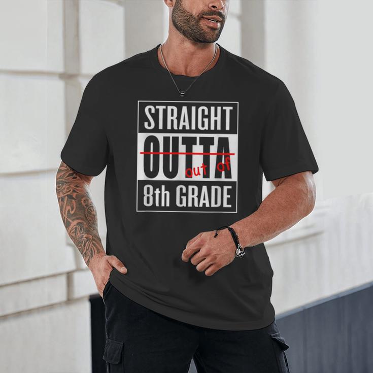 Eighth Grade Graduation Shirt Straight Outta 8th Grade Unisex T-Shirt