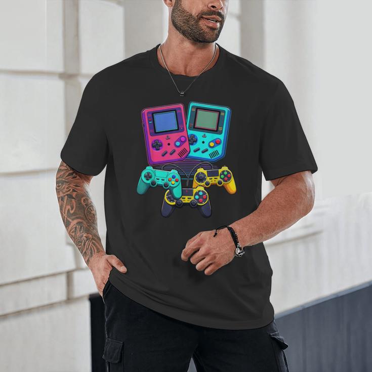 Eighties Console Controller Gaming Player Gadget Nostalgia Unisex T-Shirt