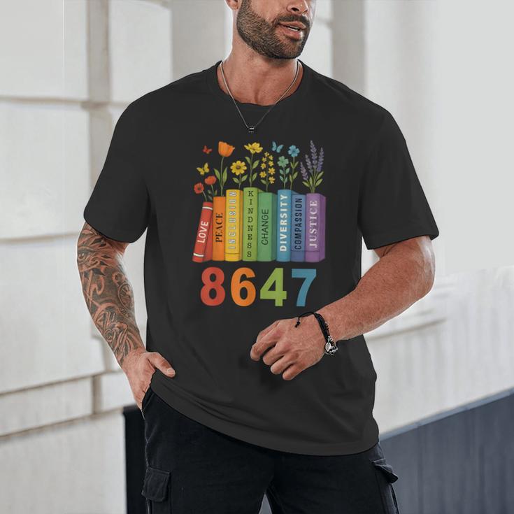 Equal Rights Book Flower Resist 86 47 Feminist Women Rights Unisex T-Shirt