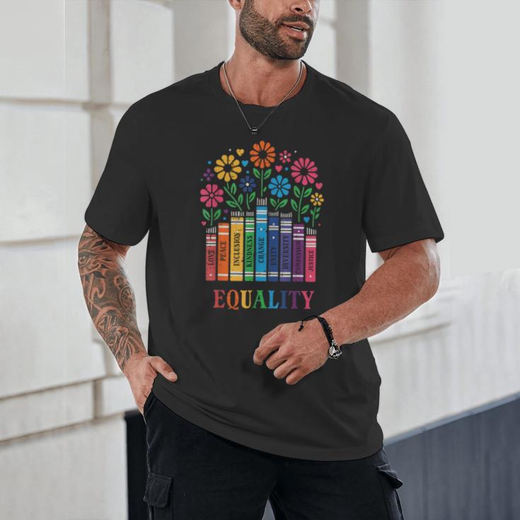 Equality Love Peace Compassion Books Protest Women Girls Kid Unisex T-Shirt