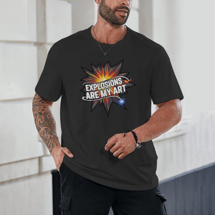 Explosions Are My Art Comic Book Boom Unisex T-Shirt