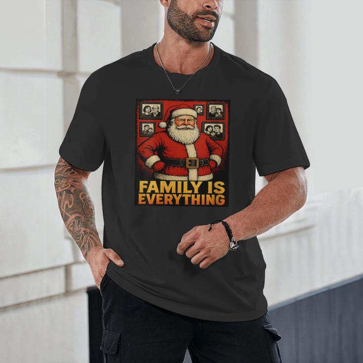 Family Christmas Retro Santa Holiday Nostalgia Vibes Unisex T-Shirt