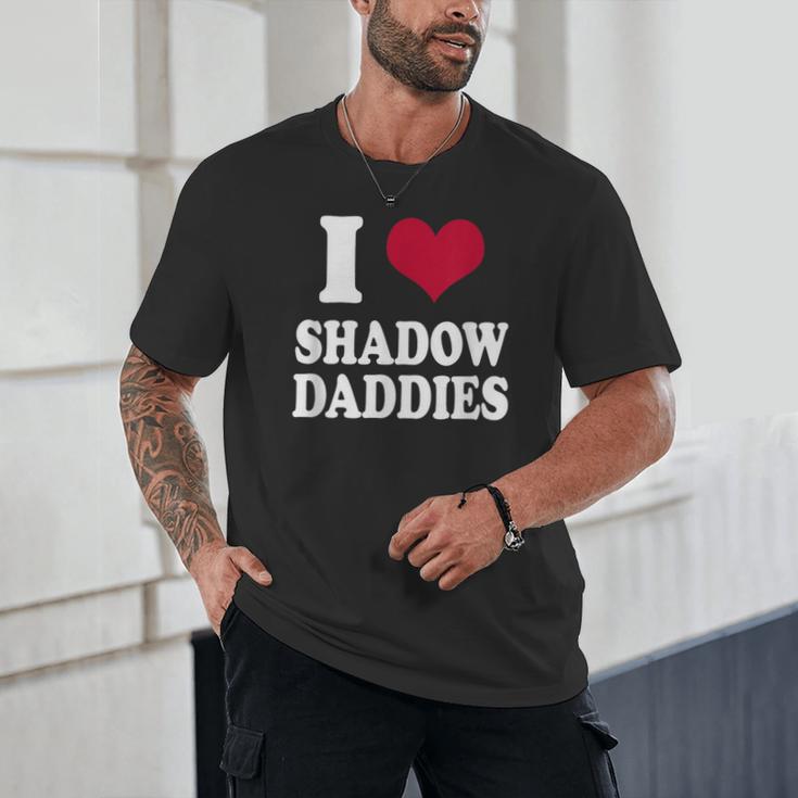 Fantasy Romantasy Book Lover I Love Heart Shadow Daddies Unisex T-Shirt