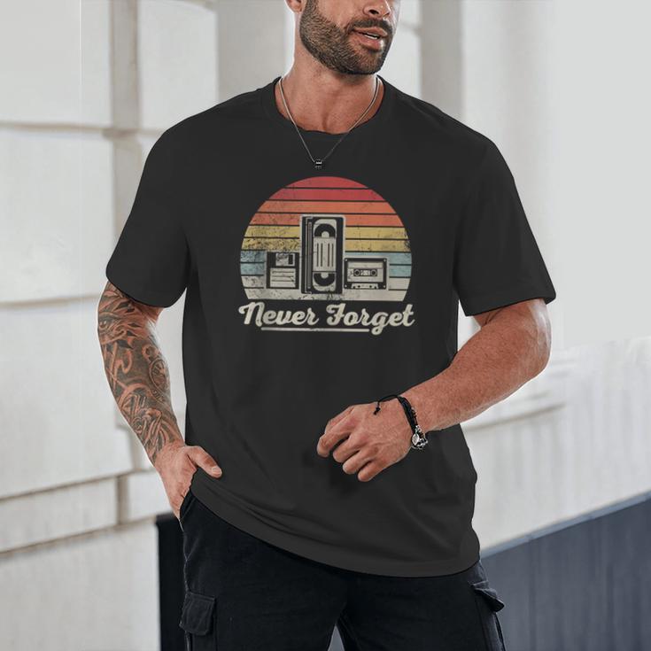 Never Forget Retro Nostalgia Vintage Cassette Unisex T-Shirt