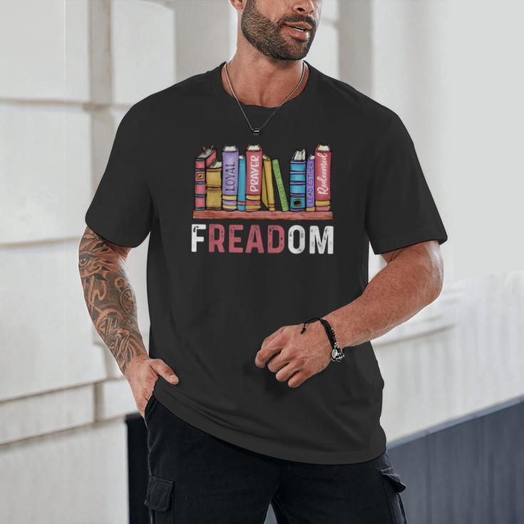 Freadom Anti Ban Books Freedom To Read Book Lover Reading Unisex T-Shirt