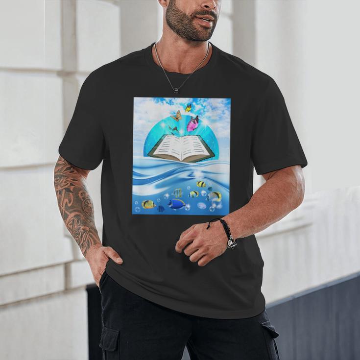 Frutiger Aero Aesthetic Tech Book Butterfly Unisex T-Shirt Frutiger Aero Aesthetic Tech Book Butterfly Unisex T-Shirt
