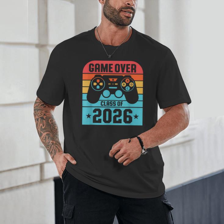 Game Over Class Of 2026 Shirt Students Last Day Graduation Unisex T-Shirt