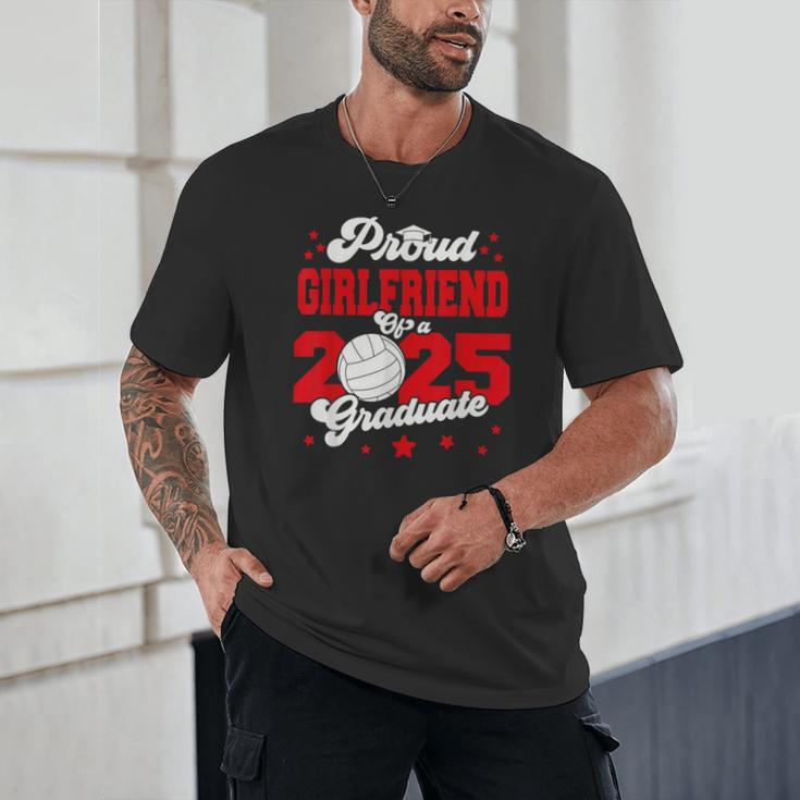 Girlfriend Of a 2025 Graduate Prom Graduation 25 VolleyBall Unisex T-Shirt