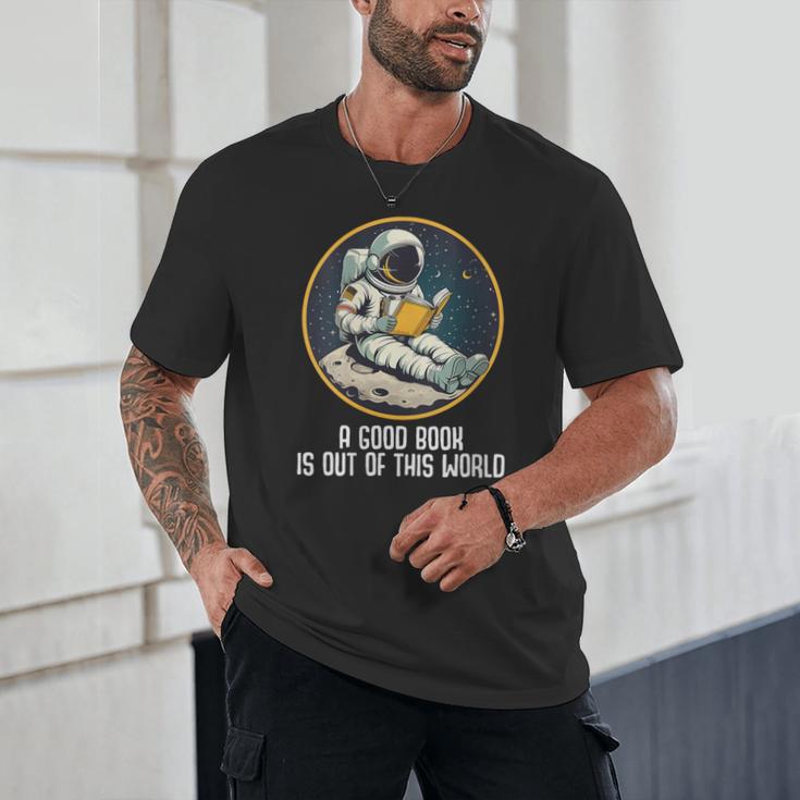 Good Book Is Out Of This World Space Reading Lover Unisex T-Shirt
