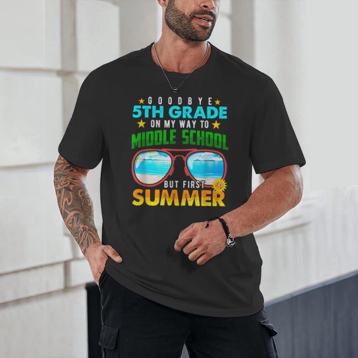 Goodbye 5th Grade Graduation To 6th Grade Hello Summer Kids Unisex T-Shirt