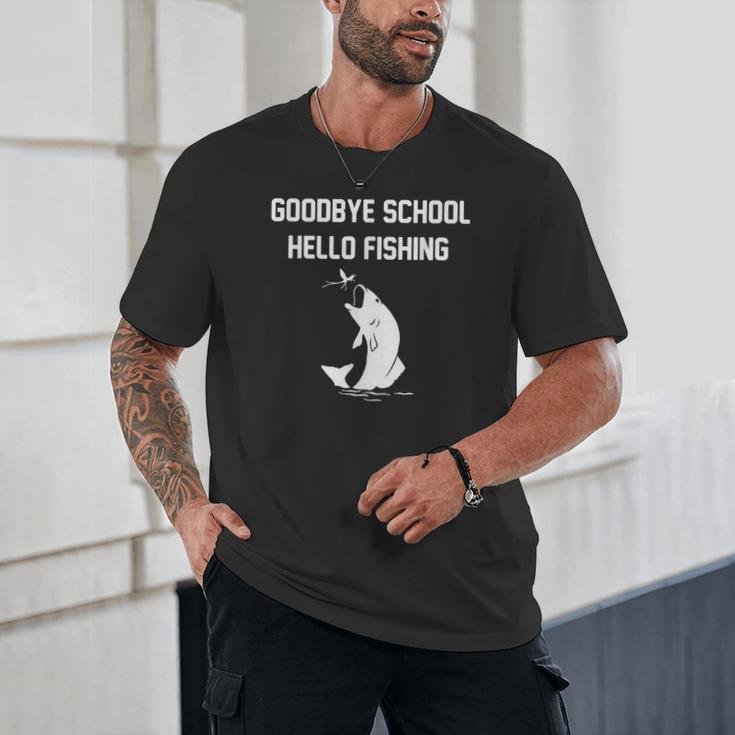 Goodbye School Hello Fishing Graduation T-Shirt Unisex T-Shirt