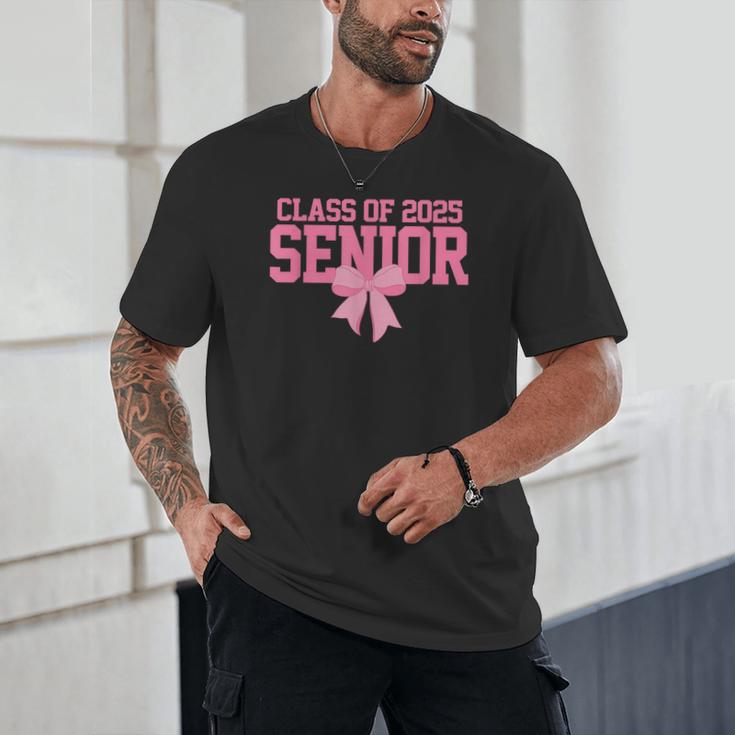 Graduate 2025 Class Of 2025 Senior Coquette Bow Graduation Unisex T-Shirt