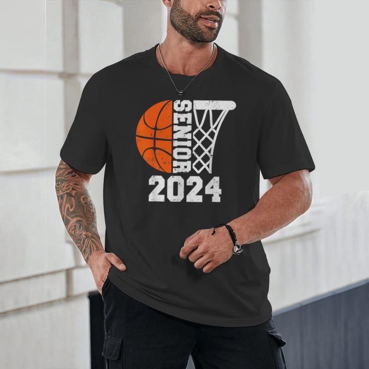 Graduate Senior Class Of 2024 Basketball Player Graduation Unisex T-Shirt