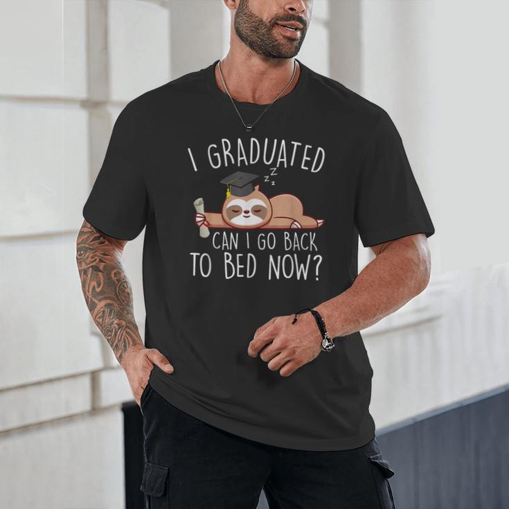 I Graduated Can I Go Back To Bed Now Shirts Graduation Unisex T-Shirt