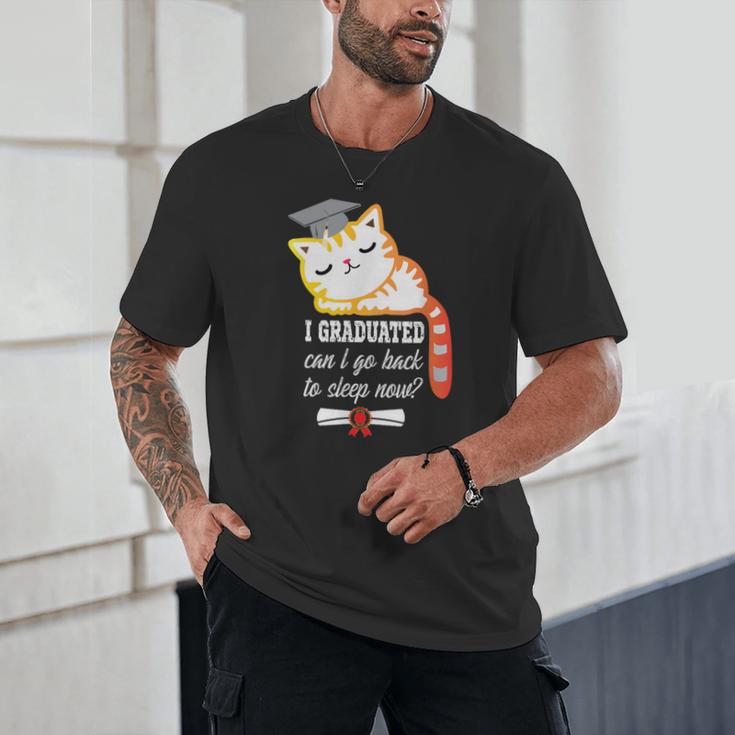 I Graduated Can I Go Back To Sleep Now Graduation Unisex T-Shirt