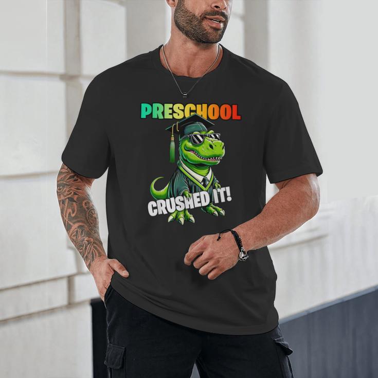Graduation Preschool DinosaurRex Crushed It Boys Grad Unisex T-Shirt
